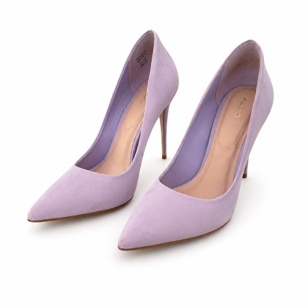ALDO Lavender Pointed Toe Stiletto Heels | Size 8 (EU 38.5) | Classic Pumps - Picture 2 of 6